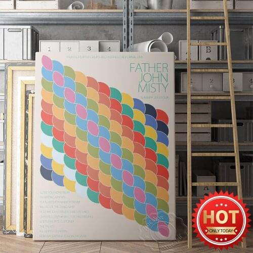 Singer Father John Misty Poster, Music Star Gig Prints Art, John Misty Wall Art, Bar Pub Club Wall Stickers, Modern Print Art