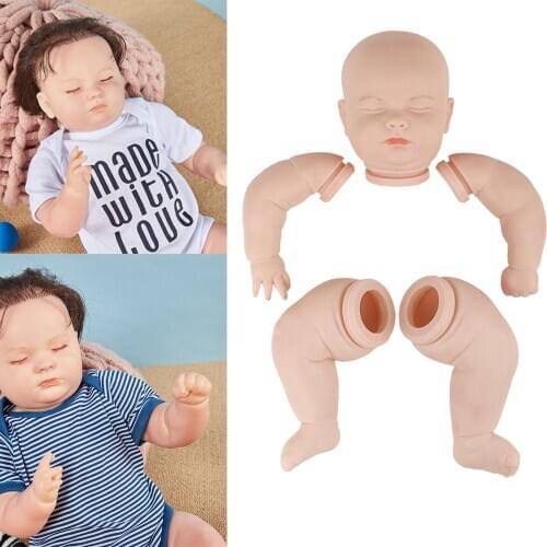 Popular Sleeping Joseph Reborn Doll Kit Very Soft Hands Unpainted Unfinished Doll Parts DIY