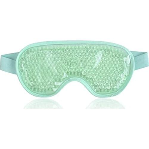 Spot Pvc Gel Ice Mask Summer Lunch Break Sleep Goggles Cold And Hot Compress Eye Mask Ice Pack Light Green
