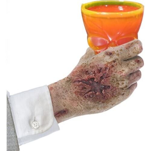 Halloween Party Decoration Orange Plastic Skull Wine Glass Cocktail Drink Glass Bar Halloween Festive Supplies ww46