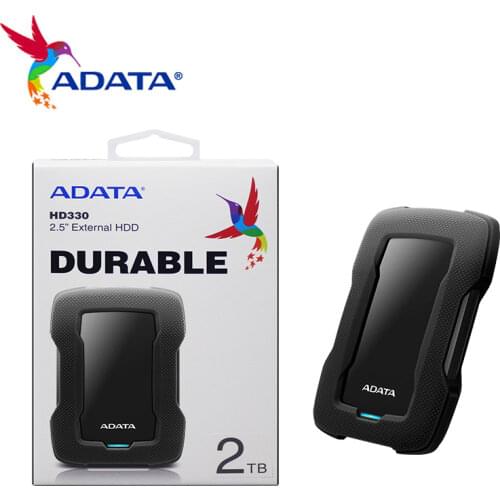 ADATA External HDD USB 3.2 Gen 1 Hard Disk Drive 1TB 2TB HD330 Durable Hard Drive Portable Mobile Storage Disk