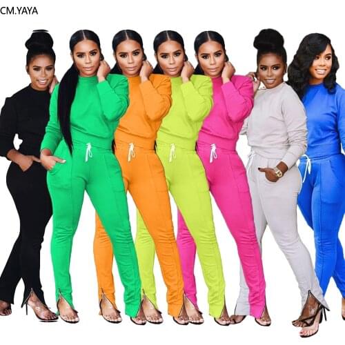 GL Winter Two Piece Set Womens set Long sleeve TShirt pencil pants suit Sexy Casual tracksuit outfit sweatsuit Sporty A8028