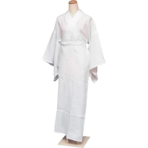 Womens Kimono Inside Wear White Color Sleeping Robe Japan Traditional Yukata Traditional kimono Four seasons