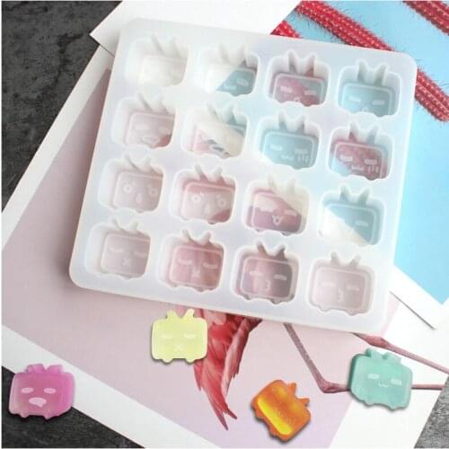 1 Piece Diy crystal epoxy TV mold mirror frosted handmade resin mold pendant jewelry accessories