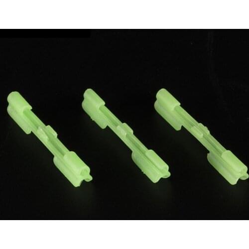 10Pcs Luminous Night Fishing Portable Fishing Gear Luminous Fishing Light Pole Tip Clip Glow Stick Night Fishing Accessories