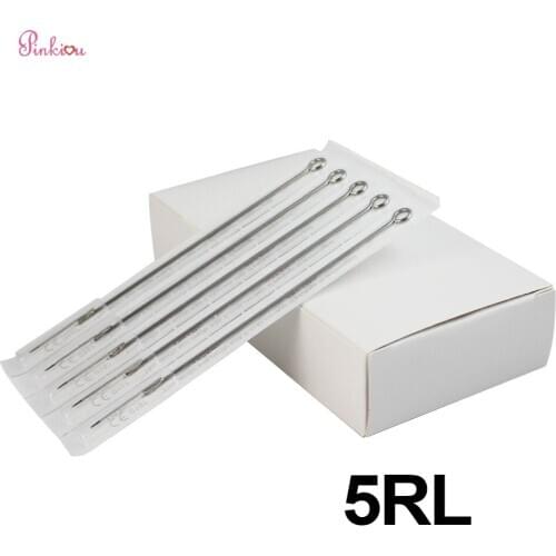 50pcs 5R Tattoo needles For Rotary Tattoo Machine Sterilized Tattoo Accessory For Permanent Make Up Body Tattoos