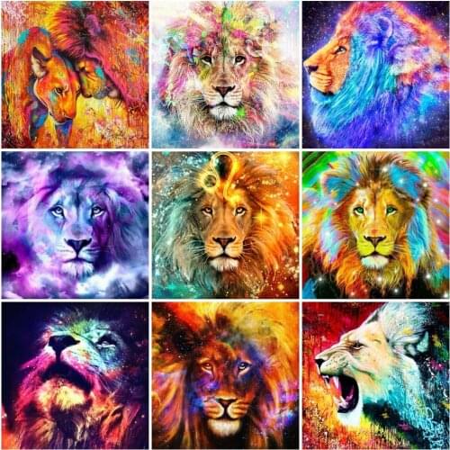 AZQSD Diamond Painting Lion 5D Diy Diamond Embroidery Sale Animals Mosaic Handmade Gift Cross Stitch Kits Decor Crafts