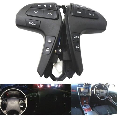 FaroeChi Black Auto Steering Wheel Audio Control Button Switch For TOYOTA HIGHLANDER