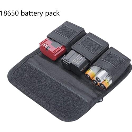 R58A Battery Holder Case Photo DSLR Battery Holder 3 Storage Bag for AA Battery and TF/SD Memory Card/18650 Battery