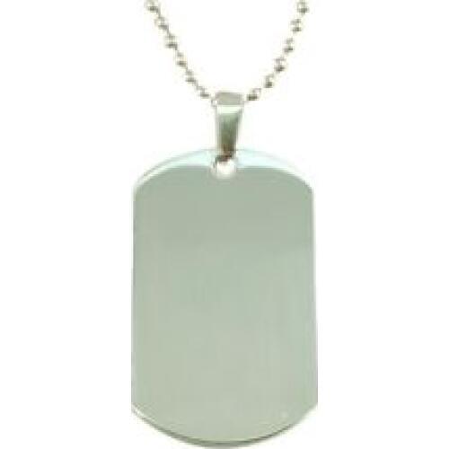 Cheap Engraved mirror finish full size 24*40MM or28*50MM dog tag & necklace chain hot sales military stainless steel dog tags