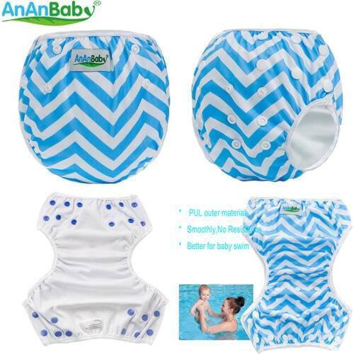 Ananbaby Swimming Diaper for Unisex Beautiful Prints Swim Diaper Easy to Use 2018