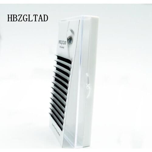 HBZGTLAD new C/D 6/7mm Faux mink individual eyelash lashes maquiagem cilios for professionals soft mink lower eyelash extension