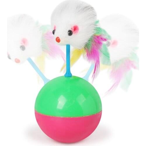 Tumbler Cat Toys Anti Stress Toy Rat Soft Pet Items Mouse Cats Products for Funny Games Pets Small Interactive Kitten Goods All