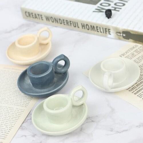 Ceramic Nordic Candle Holder Candle Simple Geometric Cup-shaped Home Decoration Candle Holder Home Household Ceramic Ornaments