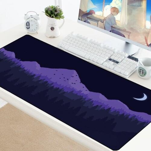 900x400mm Mousepad for Deep forest Sunset Laptop Gamer Mousepad XXL Gaming Mouse Pad Large Locking Edge Keyboard Deak Mat Carpet