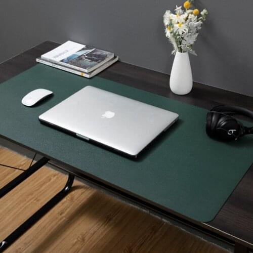 Leather desk mat Solid color mouse pad custom made Computer desk mat Student writing desk protection mat rectangle table cover