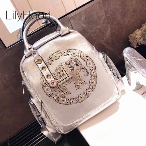 Женские серебристые рюкзаки LilyHood China At AliExpress
