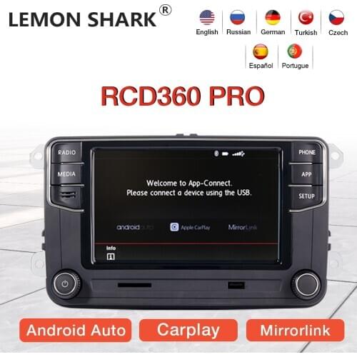 LEMON SHARK RCD360 PRO Original Car Radio Android Auto Carplay Multimedia for VW Golf 5 6 Jetta MK5 MK6 Tiguan CC Polo Passat B6