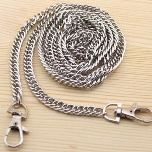 Metal Gold Chain Strap for Bag 120cm Metal Alunimium Handbag Chain Accessories for DIY Replacement Bag Parts Accessories