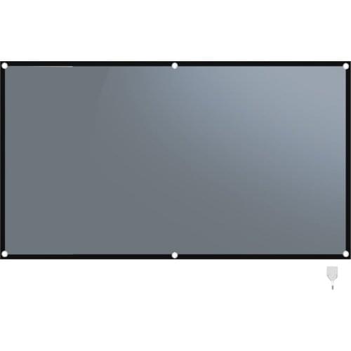 110 /120inches Metal Anti Light Curtain High Definition Projection Screen Foldable Movie Screen Portable Projector Giant Screen