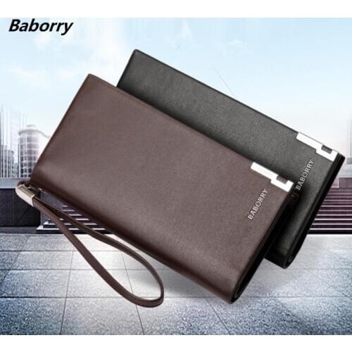 Fashion Clutch Long Wallet Multifunctional Phone Bag Card Holder Male Purse Handbag Large Capacity Mony Bag