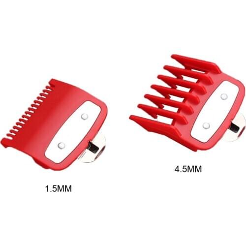 2pcs 1.5mm 4.5mm Barber Shop Styling Guide Comb Set Hair Trimmer Attachment Hairdresser Clipper Cutting Limit Combs