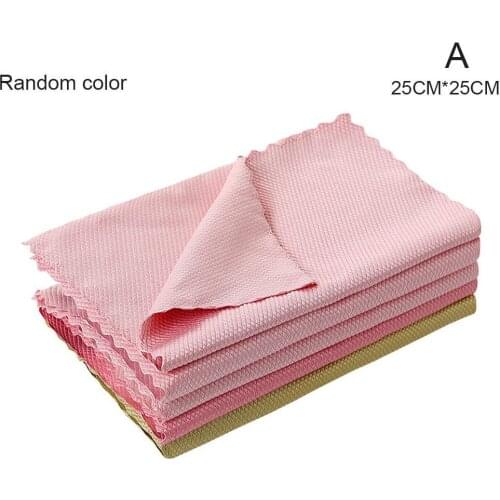 NanoScale Streak-Free Cleaning Cloths Microfiber Cleaning Wipes Rag Table Towel Towel Glass Kitchen Cleaning Car Window Clo W6H6