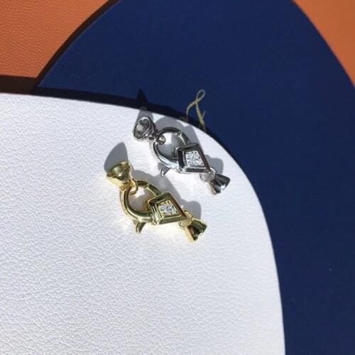 Wholesale Hot Cheap S925 Sterling Silver Pendant Necklace Bracelet Clasp 5pcs/lot