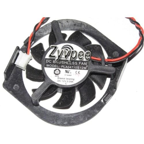 4.7cm PLA04710S12M 12V 0.09A 2 Wires 2 Pin Oval Cooling Fan vga fan,video cooler