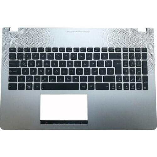 Laptop Palmrest For ASUS N56VB N56VM Silver Palmrest Cover LA UI Backlit Keyboard