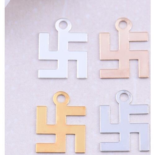 20pcs/lot zhu ru 16*12mm Religious imprint Believer symbol Charm Pendants for Bracelet Necklace Accessories Diy Jewelry Making