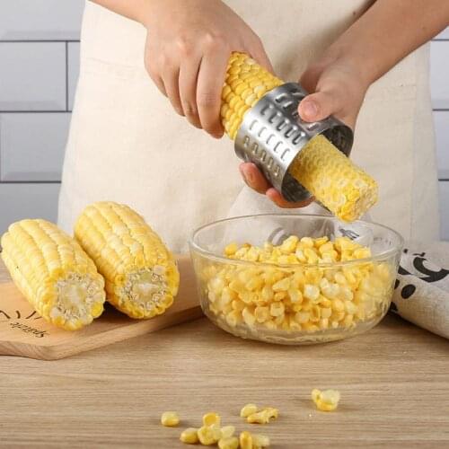 Corn Peeler Stainless Steel Corn Cutter Peeler Corn Stripper Corn Stripping Tool Kitchen Vegetable Fruit Tool Kitchen Accessory
