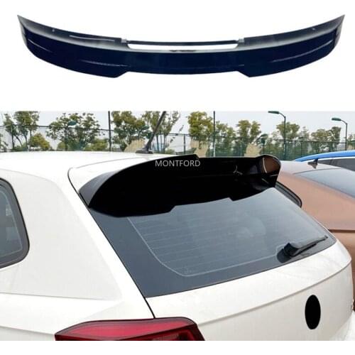 For Polo Spoiler 2019-2020 Volkswagen Polo Spoiler XW ABS plastic Material Car Rear Wing Color Rear Spoiler
