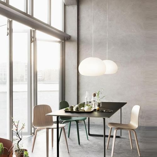 Light colored Creative Self glass pendant lamp Modern Living Room Restaurant Room Bedroom Study modern glass ceiling lamps