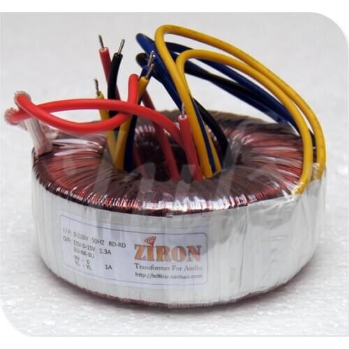 50W Toroidal transformer, 15-0-15 (1.3A), 9V (1A),suitable for DAC or amp. Large output current and low internal resistance