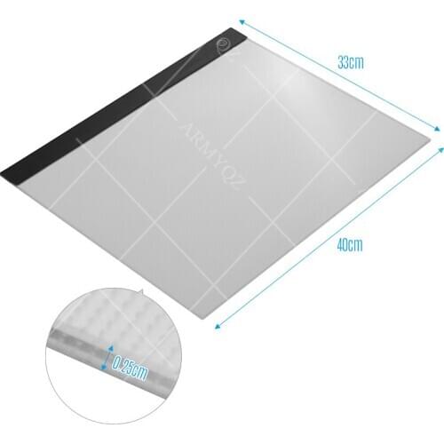 A3 ultra thin LED Drawing Digital Graphics Pad USB Light pad drawing tablet Electronic Art embroidery accessories diamond painti