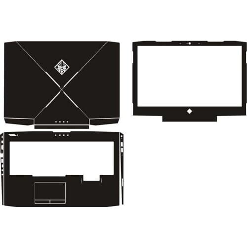 Carbon fiber Vinyl Skin Sticker Cover For 2017 HP OMEN 15 ce020ca ce008ca ce004na ce017na ce019na ce056na ce024na ce015dx 15.6"
