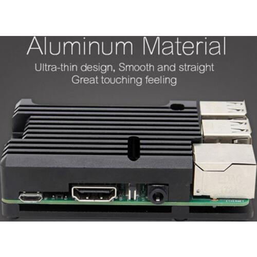 Aluminum Alloy Radiator Protective Case Metal Cooling Shell For Raspberry Pi 3 Model B/B+/2B Accessories
