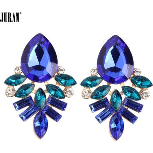JURAN 6 Colors 2017 Hot Fashion Classic Brincos Plant Flowers Stud Earrings For Women Statement Earrings Fashion Jewelry