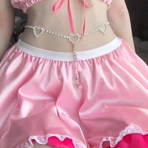 Women Erotic Role Playing Sexy Lingerie Flirt Accessories Lady Birthday Gift Waist Bracelet Belt Chain