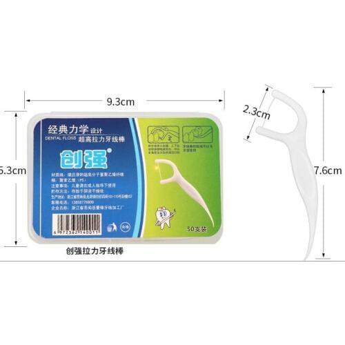 Boxed clean disposable dental floss toothpick