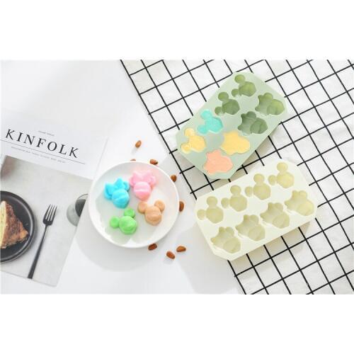1PC 8 Lattice Mouse Shapes Fondant Mold Silicone Sugarcraft Chocolate Cake Soap Candle Decorating DIY Mould Baking Tools OK 1011
