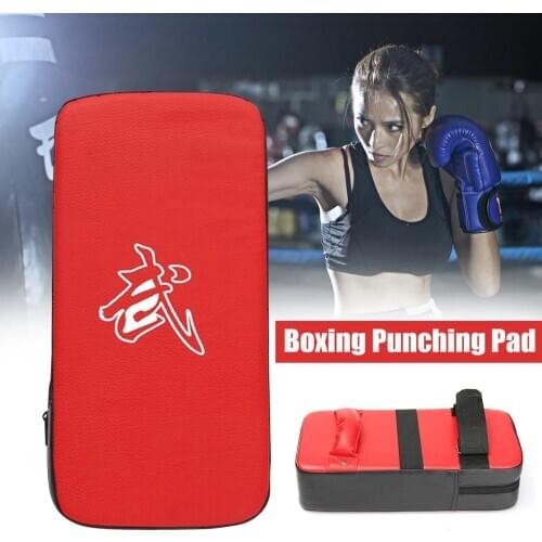 2PCS MMA Punching Bag Boxing Pad Sand Bag Fitness Taekwondo Hand Kicking Pad PU Leather Training Gear Muay Thai Foot Target