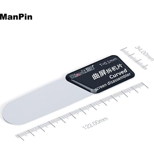 2Pcs Mobile Phone Opening Metal Disassember Card Curved LCD Screen Middle Frame Spliting Display Panel Glass Repair Hand Tool