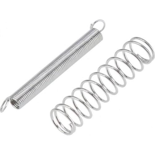 200pc Extension Compression Steel Spring Assortment Kit Flat Hoop for Small Project Repairs