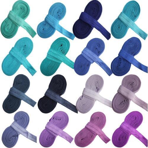 5 Yards Elastic bands 5/8''Fold Over Elastic Ribbon 16MM FOE Sewing Elastic Fabric DIY Apparel accessories Hair Elastic Hair bow