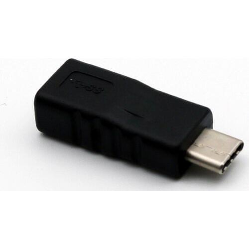 5x Micro USB Female to USB 3.1 Type C Male Plug Connector Data Charging Adapter Micro Female to Type C Male Adapter Black