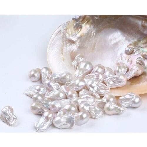 Big Size White Natural Freshwater Baroque Pearl Loose Bead For Jewelry Making