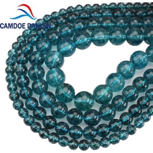 Natural Stone Beads Sapphires Crystal Round Beads 6 8 10 12MM Pick Size Beads For Jewelry Making Handmade DIY Bracelet Necklace