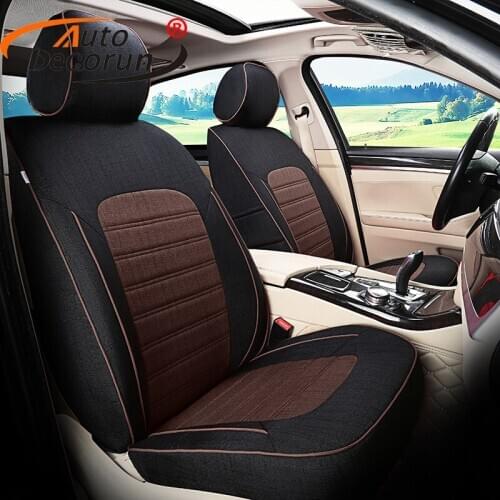 AutoDecorun Custom Seats Cover Car for Nissan Patrol y61 y60 y62 Car Seat Covers Set for Cars Seat Support Cushion Cover styling